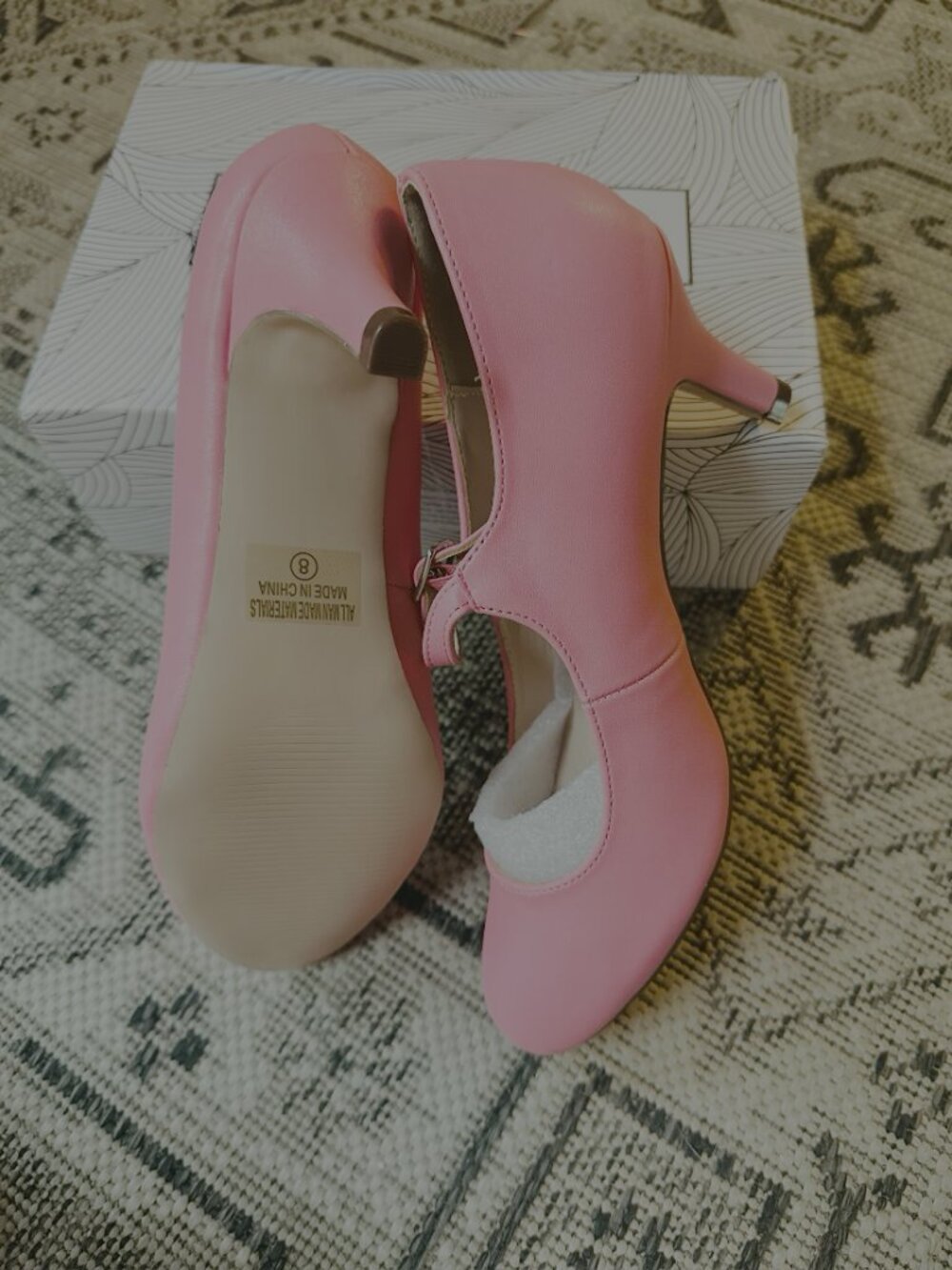 ✨ BRAND NEW IN BOX ✨ Bubblegum Pink Olivia K KONA-2C Mary Jane Heels Size 8 - Picture 3 of 5